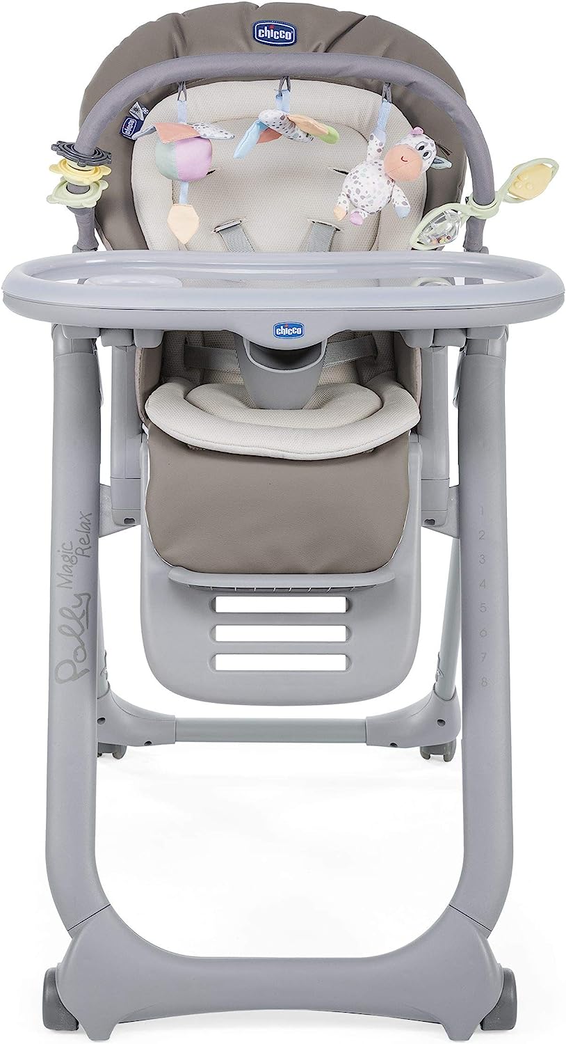 Scaun de masa Chicco Polly Magic Relax, Cacao, 6luni+