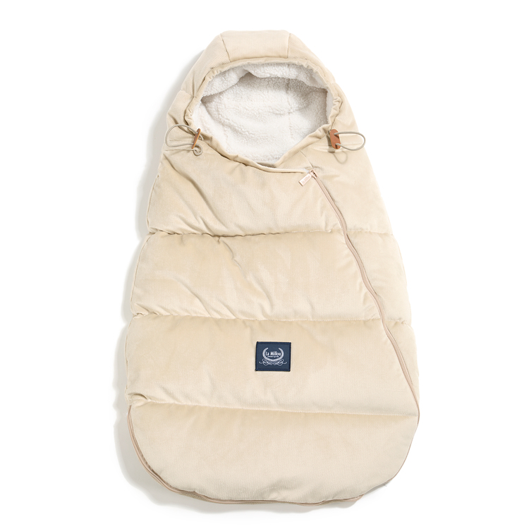 Husă de iarnă pentru cărucior LaMillou Baby Velvet Collection Sand