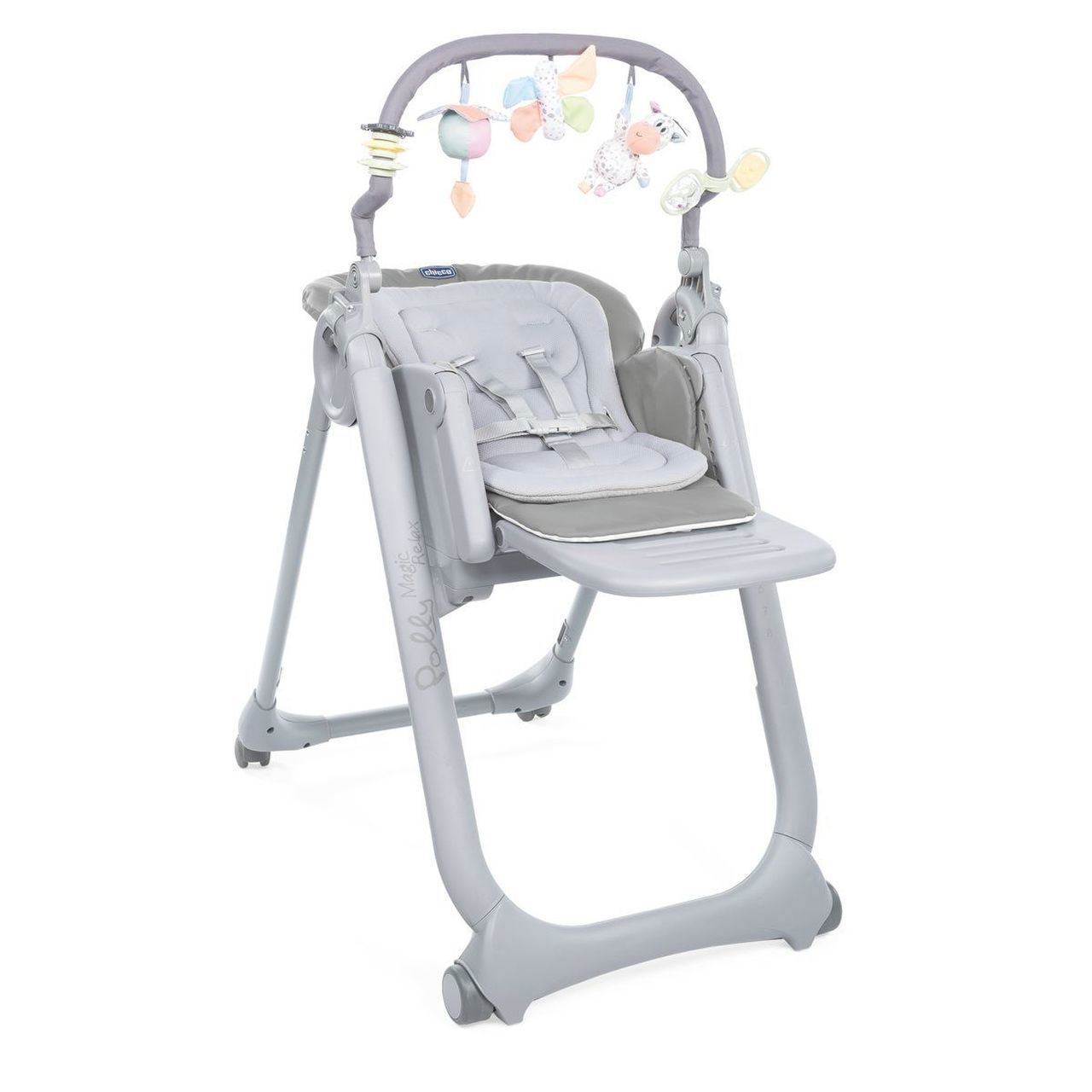 Scaun de masa Chicco Polly Magic Relax, Graphite, 6luni+