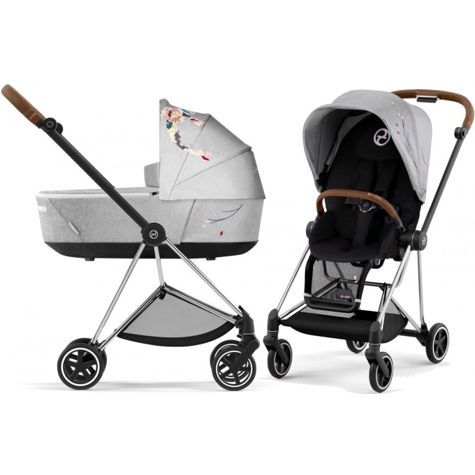 Carucior 2 in 1 Cybex Mios cadru Chrome Brown, KOI