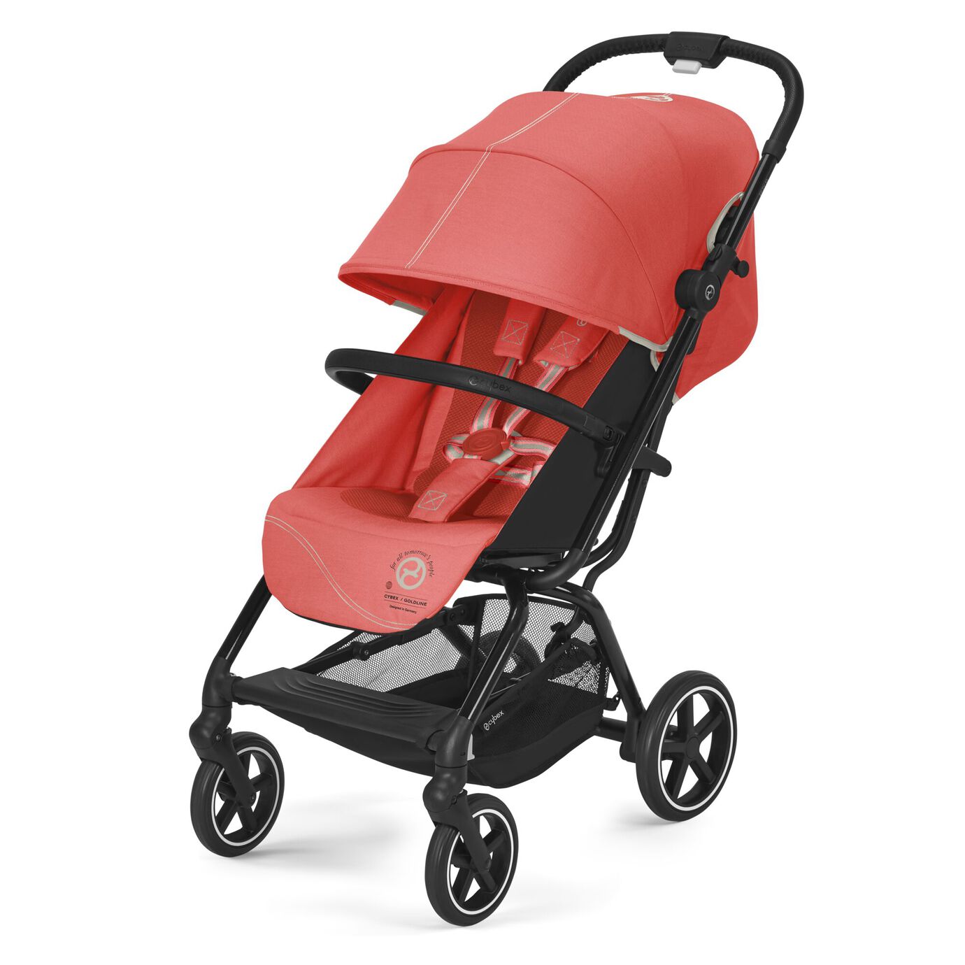 Cărucior sport Cybex Eezy S+ 2 BLK B Hibiscus Red