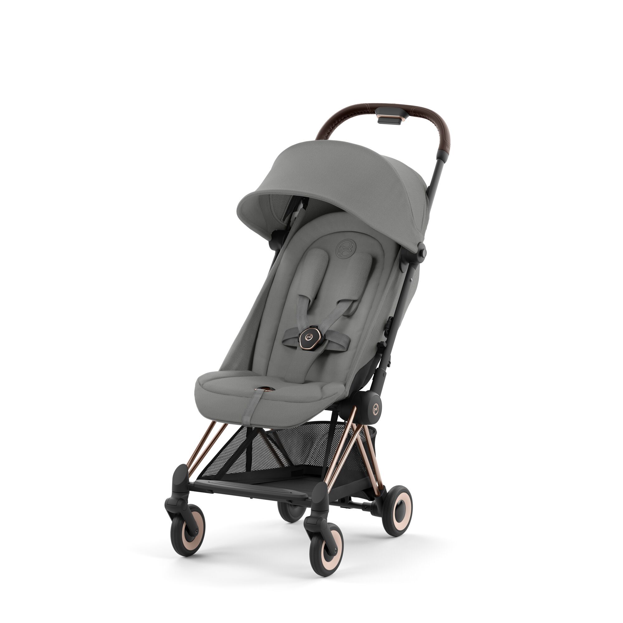 Cybex Carucior ultracompact Coya Mirage Grey cadru Rosegold