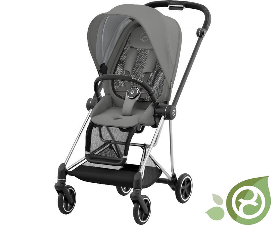 Carucior Cybex Mios cadru Chrome Brown, Pearl Grey