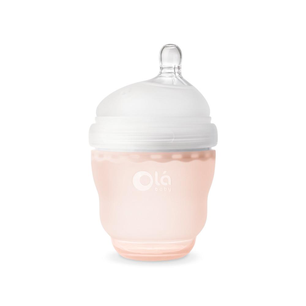 Biberon silicon anticolici Olababy GentleBottle Coral 120 ml