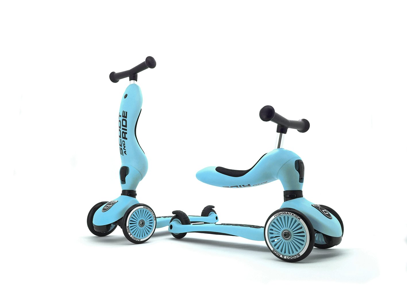 Trotineta 2-in-1 Scoot & Ride HighwayKick 1 Blueberry, 1-5 ani