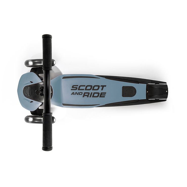 Самокат Scoot & Ride HighwayKick 5 LED для детей и взрослых  Steel, 5 лет+