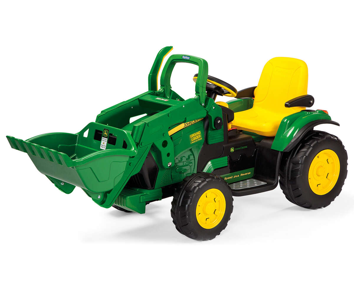 TRACTOR ELECTRIC PEG PEREGO JD GROUND LOADER, 12V, 3 ANI +