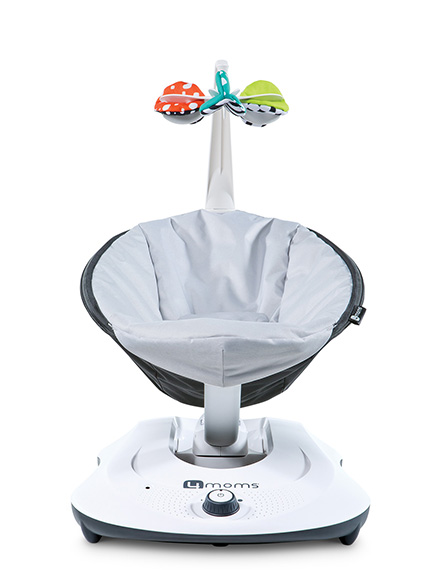 Leagan electric bebelusi 4MOMS Rock a Roo Classic Grey