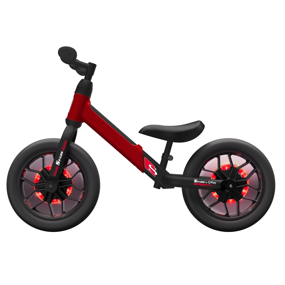 Bicicleta fara pedale Balance bike QPlay Spark Rosu