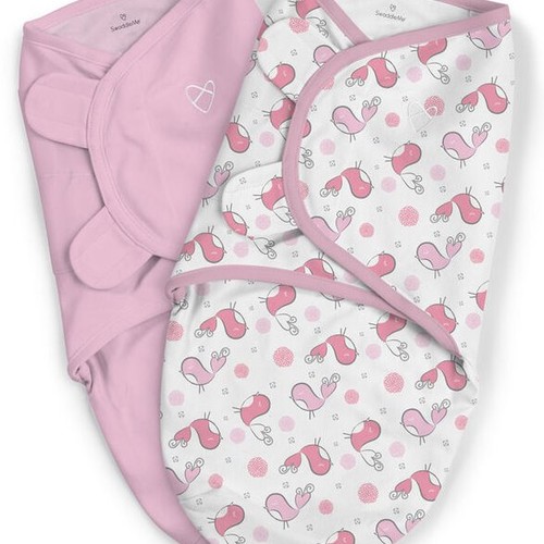 Sistem de infasare pentru bebelusi Summer Infant SwaddleMe Tweet Tweet (0-3 luni), 2 piese