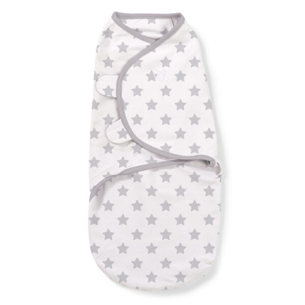 Sistem de infasare pentru bebelusi Summer Infant SwaddleMe Grey Star (4-6 luni)