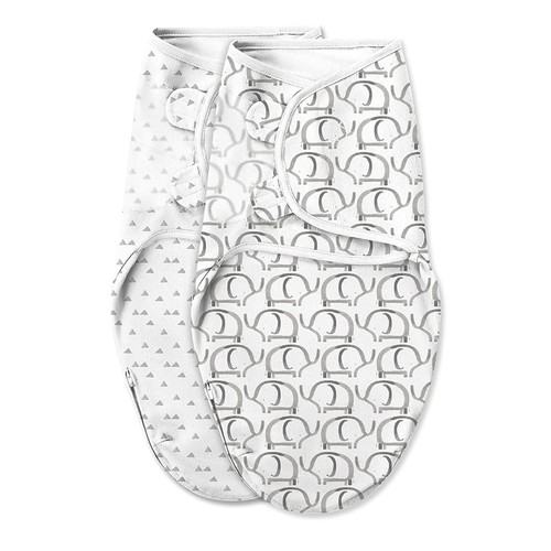 Sistem de infasare pentru bebelusi Summer Infant SwaddleMe Elie Luxe (0-3 luni) 2 buc