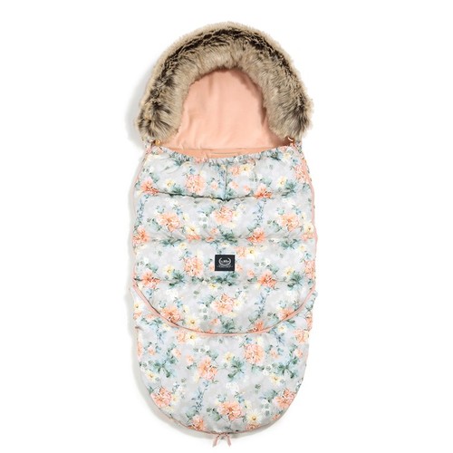 Husă de iarnă pentru cărucior La Millou Combo Blooming Boutique & Powder Pink