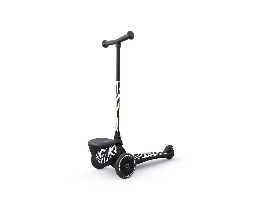 Trotineta Scoot&Ride HighwayKick 2 Lifestyle Pliabila, 2 ani +, Zebra