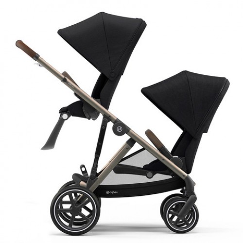 Carucior pentru gemeni  Cybex Gold Gazelle S Deep Black