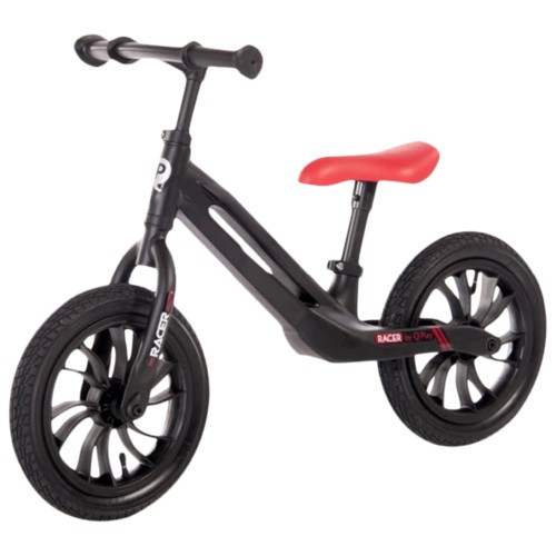 Bicicleta fara pedale Balance bike Qplay Racer roti gonflabile Negru/rosu