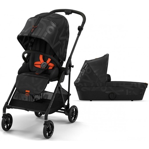 Cărucior 2 in 1 Cybex Melio Street B Real Black