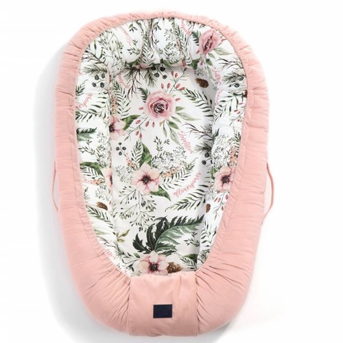 Babynest La Millou Velvet Collection -Wild Blossom-Powder Pink