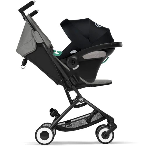 Carucior ultracompact 2 in 1 Cybex Libelle Lava Grey/Aton S2 Travel System