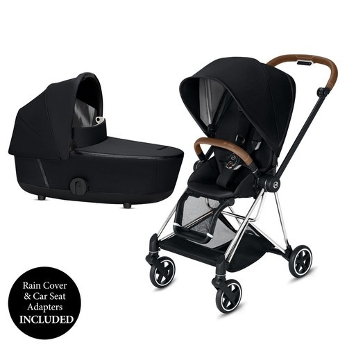 Carucior 2 in 1 Cybex Mios cadru Chrome Brown, Deep Black