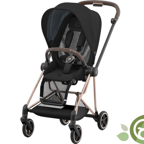 Carucior Cybex Mios cadru Rose Gold, Onyx Black