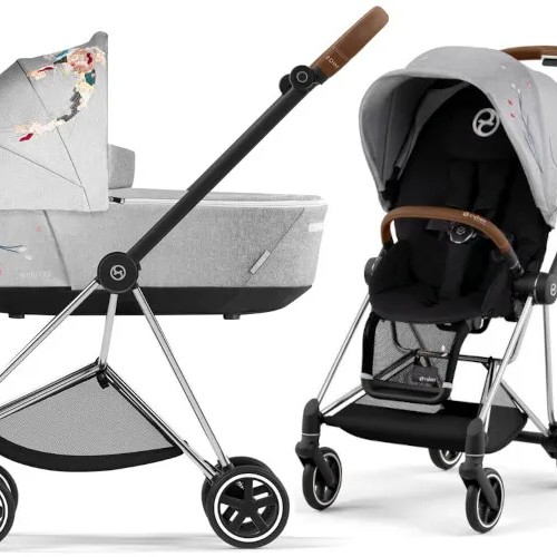 Carucior 2 in 1 Cybex Mios cadru Chrome Brown, KOI