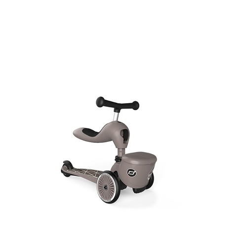 Trotineta copii transformabila 2 in 1 HighwayKick 1 Lifestyle Brown lines, Scoot & Ride