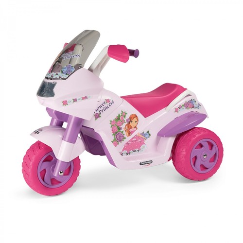 MOTOCICLETA ELECTRICA PEG PEREGO FLOWER PRINCESS, 6V, 2 ANI +