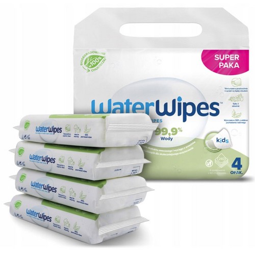 Servetele umede Water Wipes Soapberry, 4 pachete x60 Buc, 240 Buc  +0 luni