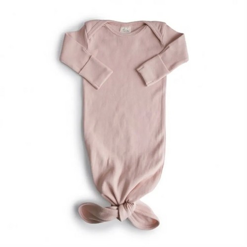 Body din bumbac organic cu nod Blush, Mushie