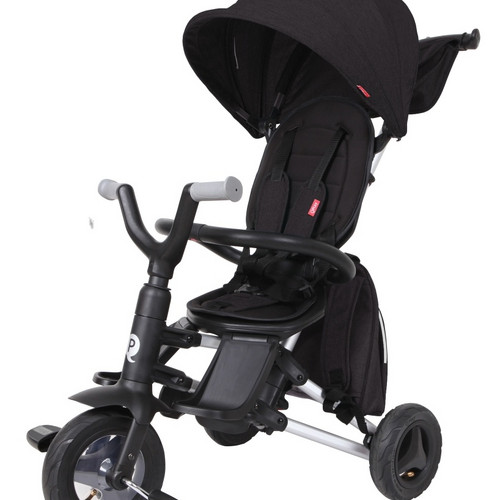 Tricicleta ultrapliabila copii Qplay Nova Plus Rubber Black