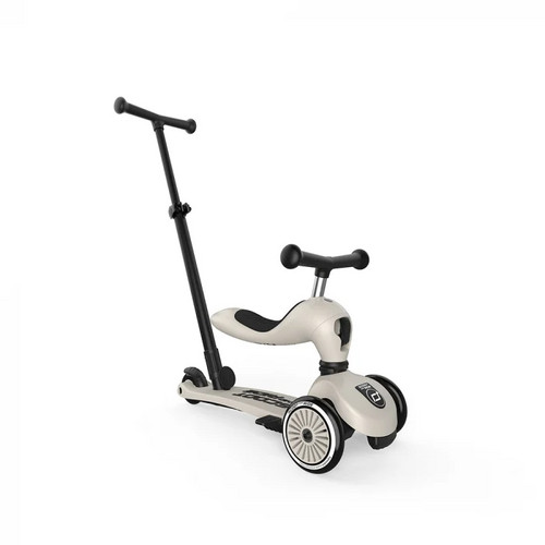 Trotineta cu sezut si maner, transformabila 3-in-1 Scoot & Ride HighwayKick 1 Ash , 1-5 ani
