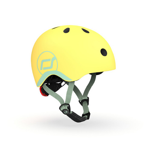 Casca de protectie pentru copii, cu sistem de reglare, Scoot & Ride Lemon, XXS-S, 1 an+