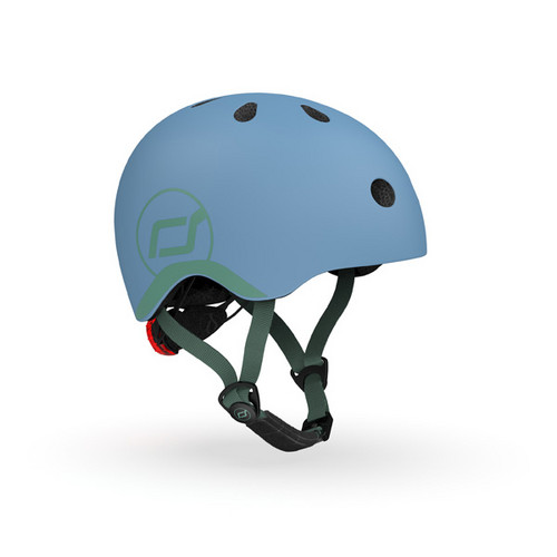 Casca de protectie pentru copii, cu sistem de reglare, Scoot & Ride Steel, XXS-S, 1 an+