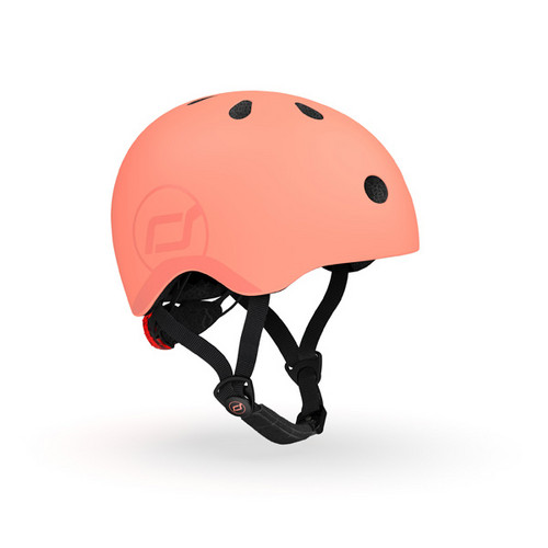 Casca de protectie pentru copii, cu sistem de reglare, Scoot & Ride Peach ,S,51 – 55 cm