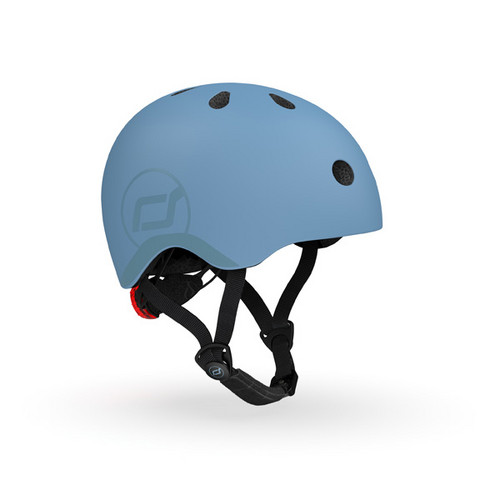Casca de protectie pentru copii, cu sistem de reglare, Scoot & Ride S, 51-55cm, 3 ani+  Steel,