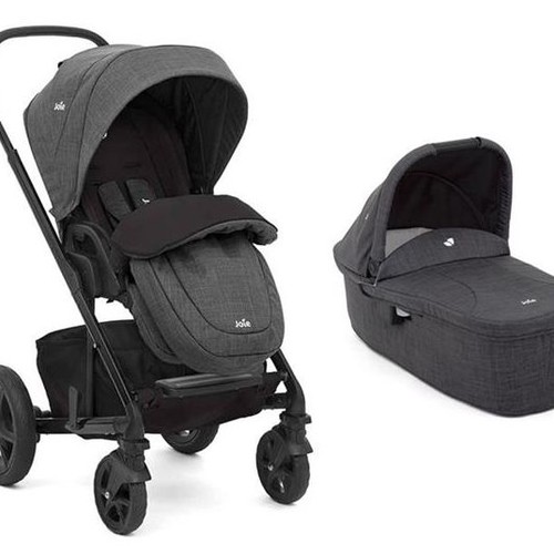 Carucior multifunctional 2 in 1 Joie Chrome Deluxe Foggy Gray [traducere în curs]