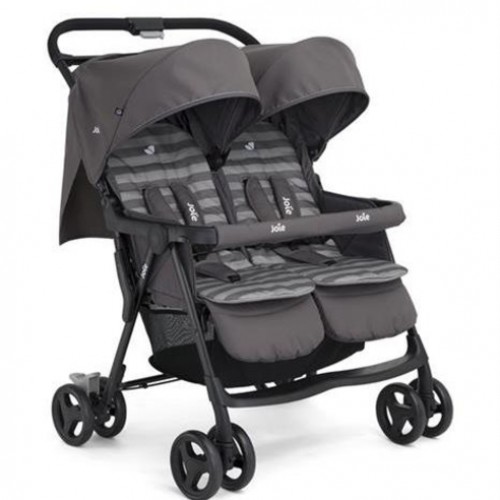 Carucior pentru gemeni Joie Aire Twin Dark Pewter [traducere în curs]