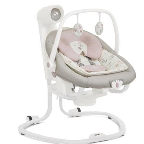 Leagan si balansoar rotativ Joie Serina 2 in 1 Flowers Forever, cu conectare la priza
