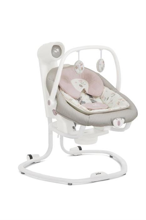 Leagan si balansoar rotativ Joie Serina 2 in 1 Flowers Forever, cu conectare la priza