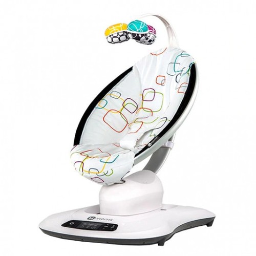 Fotoliu balansoar bebelusi 4MOMS MamaRoo 4.0 Plush, Multicolor