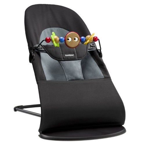 Balansoar BabyBjorn Balance Soft Black/ Grey, Bumbac