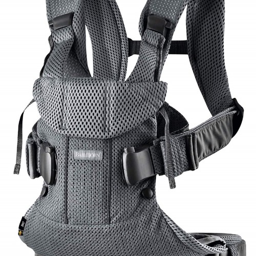 Marsupiu anatomic BabyBjorn One Air Anthracite, 3D Mesh