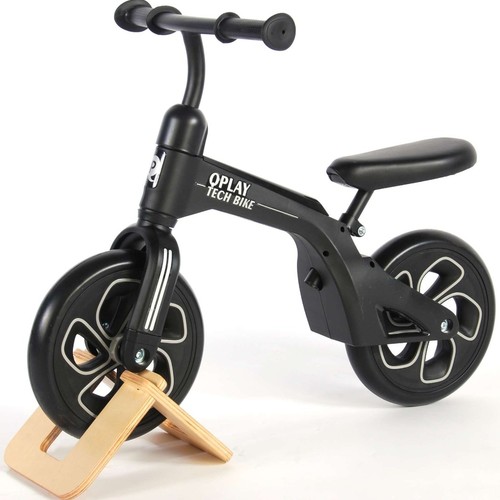 Balance bike Qplay Tech Eva Negru