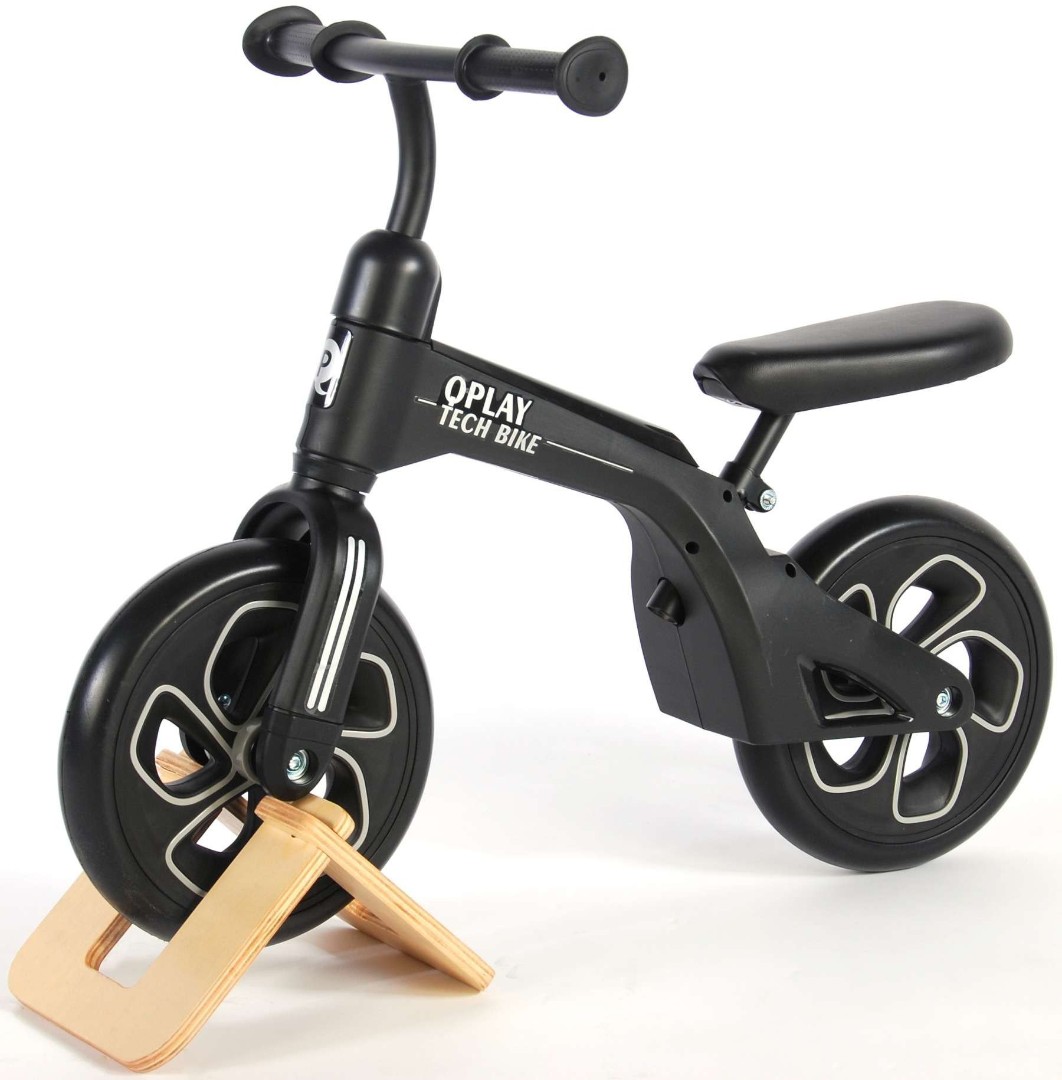 Balance bike Qplay Tech Eva Negru