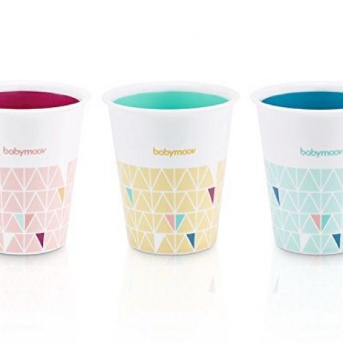 Set de 3 pahare multicolore Babymoov, 3x200 ml