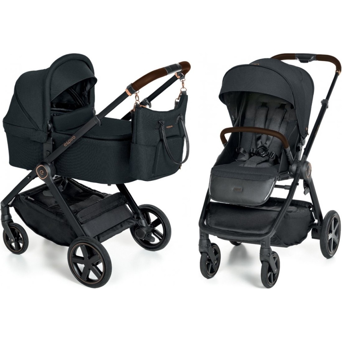 Cărucior 2 în 1 Espiro Only 2.1 Black Spase