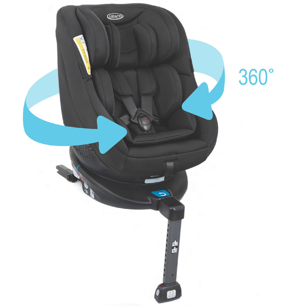 Scaun auto Rotativ 360 Graco Turn2Me Black