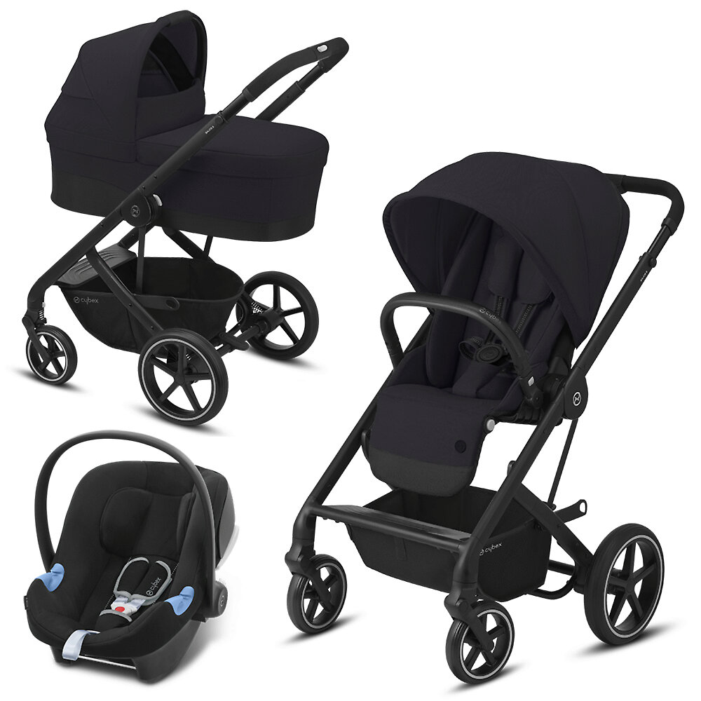 Cărucior 3 în 1 Cybex Balios S Lux Deep Black