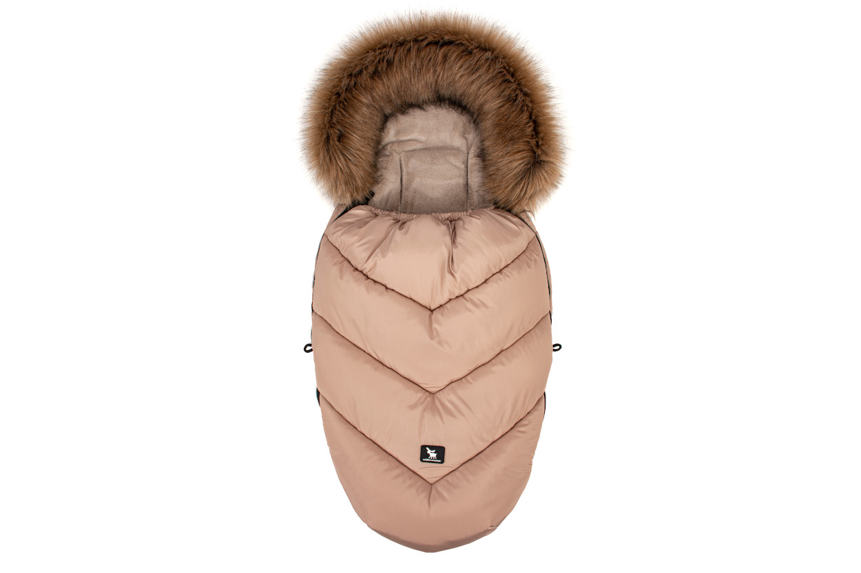 Husă de iarnă Cottonmoose pentru carucior 0-36 luni Moose, Camel